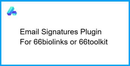 Email Signatures Plugin For 66biolinks or 66toolkit 2.1.0