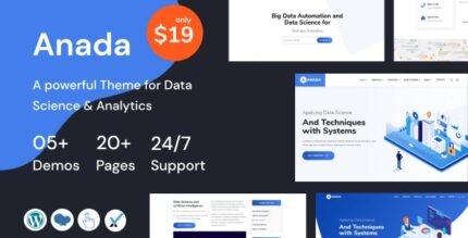 Anada 2.5 – Data Science & Analytics Saas WordPress Theme