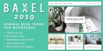 Baxel 5.0.12 – Minimal Blog Theme for WordPress