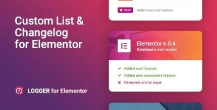 Changelog & Custom List for Elementor Logger 1.0.9