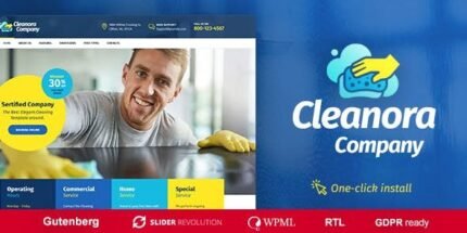 Cleanora 1.2.9 – Cleaning Services Theme