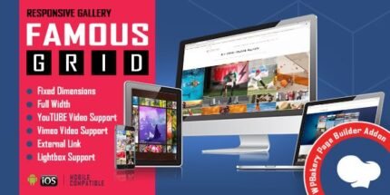 Famous 1.2 – Responsive Image & Video Grid Gallery for WPBakery Page Builder