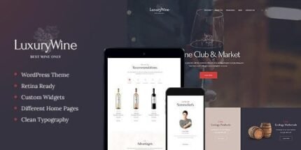Luxury Wine 1.1.14 – Liquor Store & Vineyard WordPress Theme + Shop
