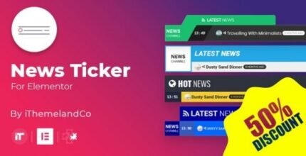 News Ticker For Elementor 2.4