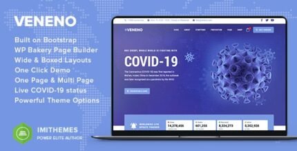 Veneno 2.9 – Coronavirus Information WordPress Theme