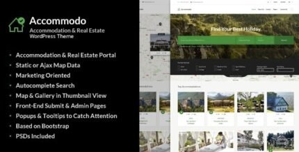 Accommodo 1.2 – Accommodation Travel WordPress Theme