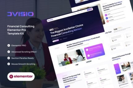 Advisio 1.0 – Financial Consulting Elementor Pro Template Kit