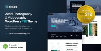 Aeropict 1.0.3 – Drone Aerial Photography & Videography FSE WordPress Theme