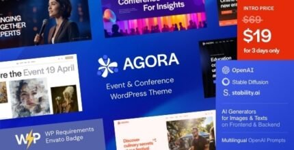 Agora 1.4 – Event & Conference WordPress Theme