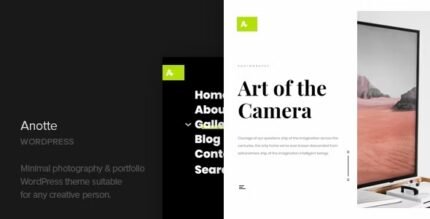 Anotte 1.1 – Horizontal Photography WordPress Theme