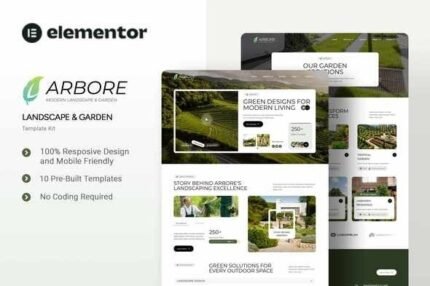 Arbore – Landscape & Garden Elementor Template Kit