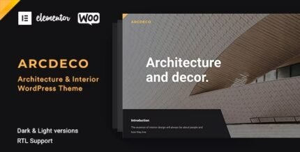 Arcdeco 1.5.5 – Architecture & Interior Design Theme