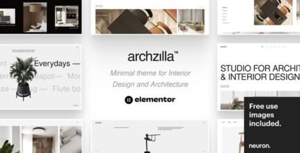 Archzilla 1.1.0 – Minimal WordPress Theme for Interior Design and Architecture
