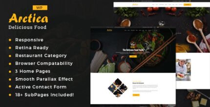 Artica 2.4 – Restaurant WordPress theme