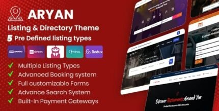 Aryan 1.6 – Listing & Directory WordPress Theme