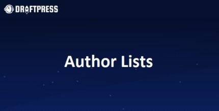 Author Lists 1.1.3