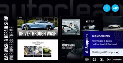 Auto Clean 1.0 – Car Wash & Repair Shop WordPress Theme
