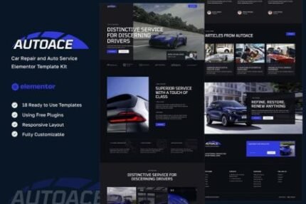 Autoace 1.0 – Car Repair & Auto Service Elementor Template Kit