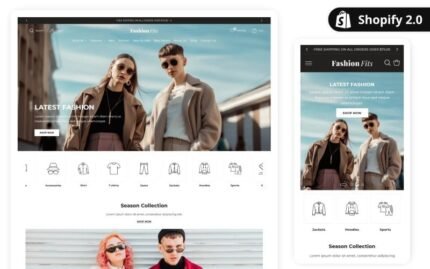 Best Shopify Fashion Fits theme for Fashion Stores Shopify 1.5.0