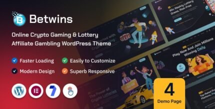Betwins 1.0.0 – Online Crypto Gaming & Lottery Giveaways Affiliate WordPress Theme