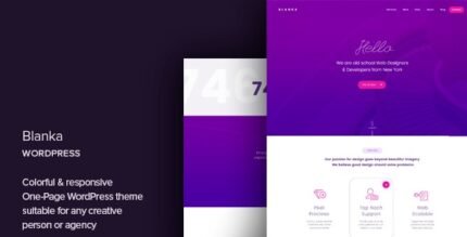 Blanka 1.6 – One Page WordPress Theme