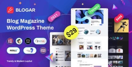 Blogar 1.3.4 – Blog Magazine WordPress Theme