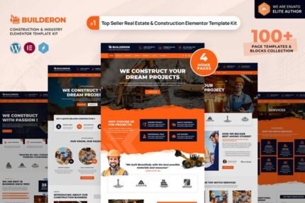 Builderon – Construction And Industry Elementor Template Kit
