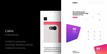 Caliris 1.7 – Responsive One Page WordPress Theme