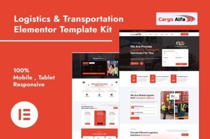 CargoAlfa 1.0 – Logistics & Transportation Services Elementor Pro Template Kit