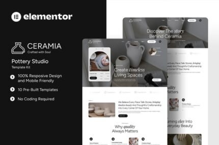 Ceramia – Pottery Studio Elementor Template Kit
