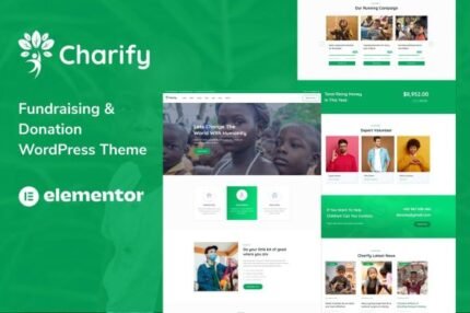 Charify 1.0.6 – Fundraising & Donation WordPress Theme
