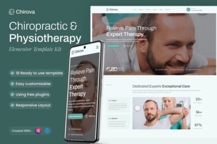Chirova – Chiropractic & Physiotherapy Elementor Template Kit