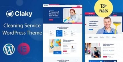 Claky 1.0.3 – Cleaning Services WordPress Theme