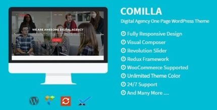 Comilla 1.9 – Digital Agency One Page WordPress Theme