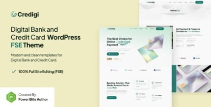 Credigi 1.0.2 – Digital Bank & Credit Card FSE WordPress Theme