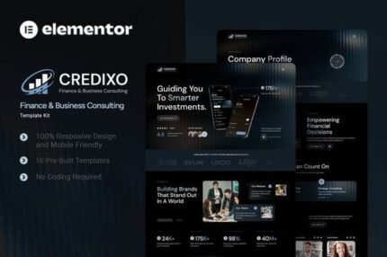 Credixo 1.0 – Finance & Business Consulting Elementor Template Kit