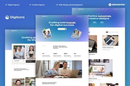 Digitora 1.0 – Digital Agency Elementor Pro Template Kit