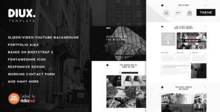Diux 1.5 – Responsive One Page Portfolio Theme