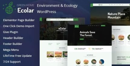 Ecolar 2.0.4 – Environment & Ecology WordPress Theme