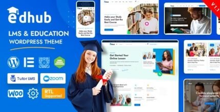Edhub 1.7.9 – Education WordPress Theme