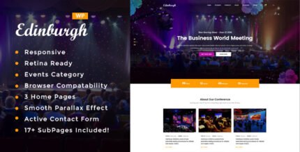 Edinburgh 2.2 – Conference & Event WordPress Theme