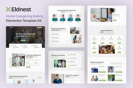Eldnest 1.0 – Home Caregiving Elderly Elementor Template Kit