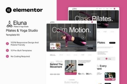 Eluna – Pilates & Yoga Studio Elementor Template Kit