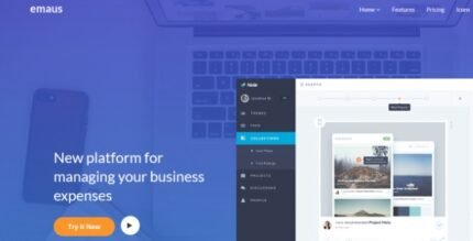 Emaus 1.1 – SaaS, WebApp, Ebook Joomla Template