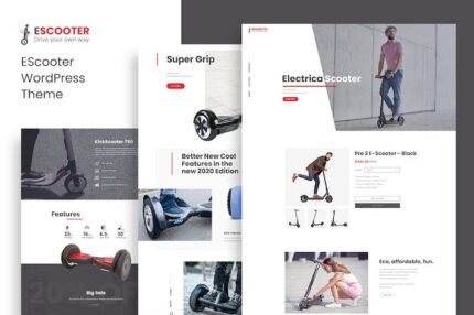 Escoot 1.2.9 – One Page, Single Product WoocommerceTheme