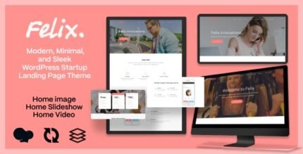 Felix. 1.0.5 – Startup Landing Page WordPress Theme