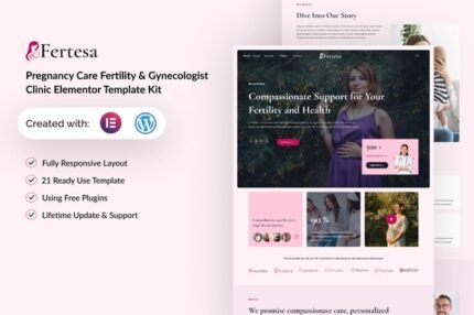 Fertesa 1.0 – Pregnancy Care Fertility & Gynecologist Elementor Template Kit