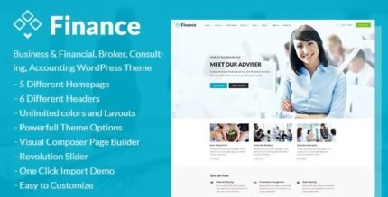 Finance 1.5.0 – Consulting, Accounting WordPress Theme