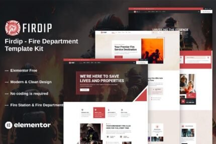 Firdip – Fire Department Elementor Template Kits