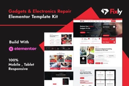 Fixly 1.0 – Electronics & Gadgets Repair Services Elementor Template Kit